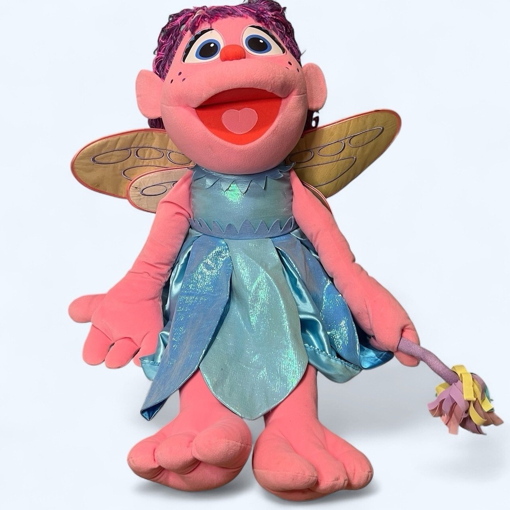 HUGE 40 inch Gund Abby Cadabby Sesame Street Jumbo Stuffed Plush Doll Toy Muppet